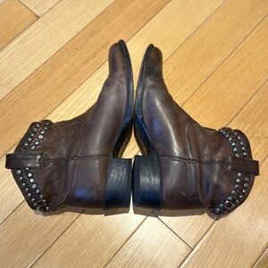 Frye Ankle Booties Diana Studded Cut
